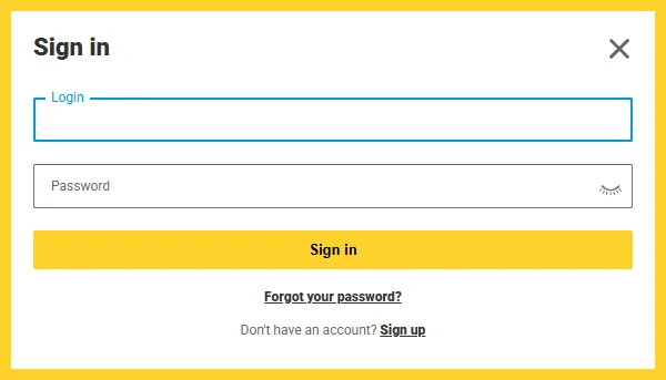 Zet Casino login in