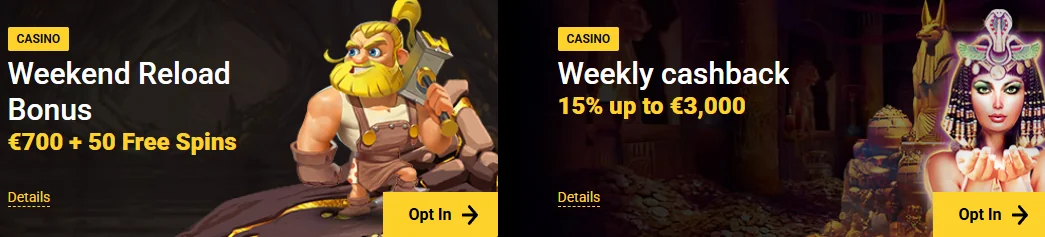Zet Casino promotions