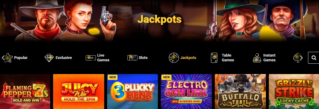 Zet Casino jackpot games