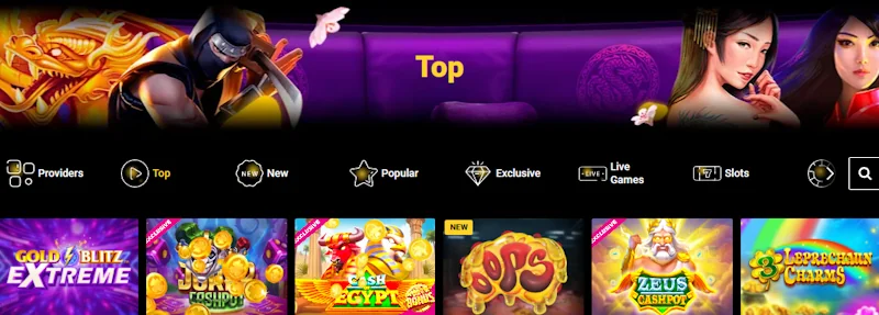 Zet Casino top games